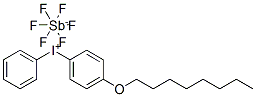 4-OCTYLOXYDIPHENYLIODONIUMHEXAFLUOROANTIMONATE Structure