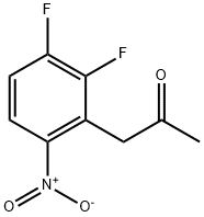 3-Acetylmethyl-1,2-difluoro-4-nitrobenzene Struktur