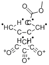 (METHYL BENZOATE)TRICARBONYLCHROMIUM Struktur