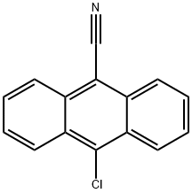 10-CHLORO-9-CYANOANTHRACENE Struktur