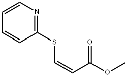 2-Propenoicacid,3-(2-pyridinylthio)-,methylester,(Z)-(9CI) Struktur