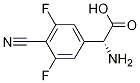 (R)-2-aMino-2-(4-cyano-3,5-difluorophenyl)acetic acid Struktur