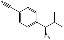 4-((1R)-1-AMINO-2-METHYLPROPYL)BENZENECARBONITRILE-HCl Struktur