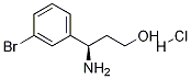 (R)-3-aMino-3-(3-broMophenyl)propan-1-ol HCL Struktur