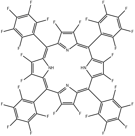 2,3,7,8,12,13,17,18-Octafluoro-5,10,15,20-tetrakis(pentafluorophenyl)porphyrin Struktur