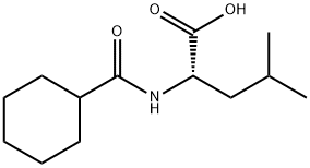 N-cyclohexanoylleucine Struktur