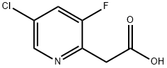 2-Carboxymethyl-5-chloro-3-fluoropyridine Struktur