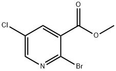 2-BroMo-5-chloro-nicotinic acid Methyl ester Struktur