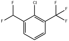 2-Chloro-1-(difluoromethyl)-3-(trifluoromethyl) benzene Struktur