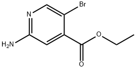 2-Amino-5-bromo-4-pyridinecarboxylic acid ethyl ester Struktur