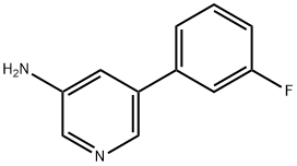 5-(3-fluorophenyl)pyridin-3-aMine Struktur