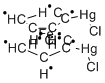 1,1'-BIS(CHLOROMERCURI)FERROCENE Struktur