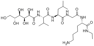 D-GLUCONYL-VAL-LEU-GLY-LYS-NHET Struktur