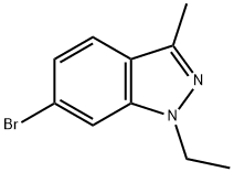 1H-Indazole,6-broMo-1-ethyl-3-Methyl- Struktur