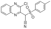 (3-CHLORO-QUINOXALIN-2-YL)-(TOLUENE-4-SULFONYL)-ACETONITRILE Struktur