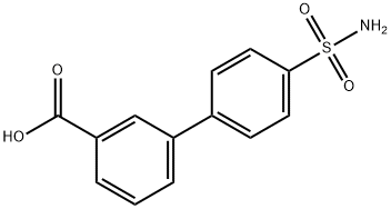 4-SulfaMoylbiphenyl-3-carboxylic acid Struktur