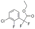 Ethyl 2-(3-chloro-2-fluorophenyl)-2,2-difluoroacetate Struktur