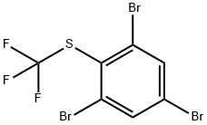 (2,4,6-tribromophenyl)(trifluoromethyl)sulfane Struktur