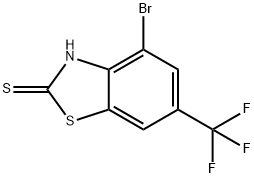 4-Bromo-6-(trifluoromethyl)benzo[d]thiazole-2-thiol Struktur