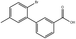 2'-ブロモ-5'-メチルビフェニル-3-カルボン酸 化學(xué)構(gòu)造式