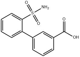 2-SulfaMoylbiphenyl-3-carboxylic acid Struktur