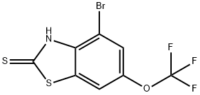 4-Bromo-6-(trifluoromethoxy)benzo[d]thiazole-2-thiol Struktur