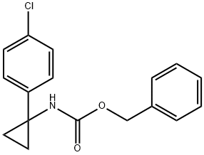 1-(Cbz-Amino)-1-(4-chlorophenyl)cyclopropane Struktur