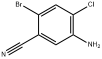 5-Amino-2-bromo-4-chlorobenzonitrile Struktur