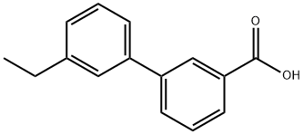 3-Ethylbiphenyl-3-carboxylic acid Struktur