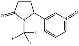 1-(Methyl-d3)-5-(3-pyridinyl)-2-pyrrolidinone N-Oxide Struktur