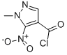 1H-Pyrazole-4-carbonylchloride,1-methyl-5-nitro-(9CI) Struktur