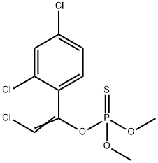 Thiophosphoric acid O-[2-chloro-1-(2,4-dichlorophenyl)vinyl]O,O-dimethyl ester Struktur