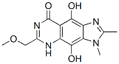 8H-Imidazo[4,5-g]quinazolin-8-one,  3,5-dihydro-4,9-dihydroxy-6-(methoxymethyl)-2,3-dimethyl-  (9CI) Struktur