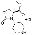 methyl (4s)-2-oxo-3-piperidin-4-yl-1,3-oxazolidine-4-carboxylate hydrochloride Struktur