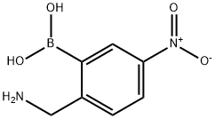 2-(Aminomethyl)-5-nitrophenylboronic acid Structure