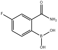 2-Borono-5-fluorobenzamide Struktur