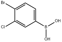 4-Bromo-3-chlorophenylboronic acid Struktur