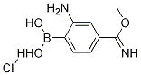 2-Amino-4-(imino(methoxy)methyl)phenylboronic acid, HCl