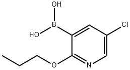 5-chloro-2-propoxypyridin-3-ylboronic acid Struktur