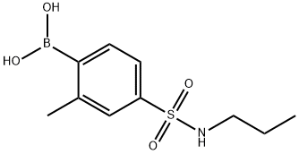 2-Methyl-4-(N-propylsulfamoyl)phenylboronic acid Struktur