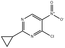 4-Chloro-2-cyclopropyl-5-nitropyrimidine Struktur