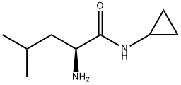 S-2-Amino-4-methylpentanoic acid cyclopropylamide Struktur