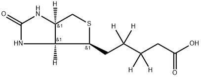 rac Biotin-d4 Struktur