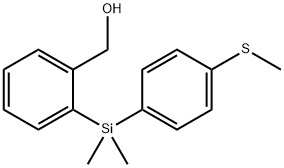 (2-{Dimethyl[4-(methylsulfanyl)-phenyl]silyl}phenyl)methanol Struktur