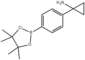 4-(1-Aminocyclopropyl)phenylboronic acid, pinacol ester Struktur