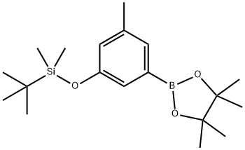 3-(t-ButyldiMethylsilyloxy)-5-Methylphenylboronic acid, pinacol ester Struktur