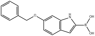 6-Benzyloxy-1h-indole-2-boronic acid Struktur