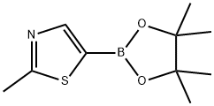 2-Methyl-5-(4,4,5,5-tetramethyl-1,3,2-dioxaborolan-2-yl)-1,3-thiazole Struktur