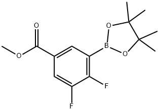 2,3-Difluoro-5-(methoxycarbonyl)phenylboronic acid,pinacol ester Struktur