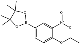 2-(4-Ethoxy-3-nitrophenyl)-4,4,5,5-tetramethyl-1,3,2-dioxaborolane Struktur